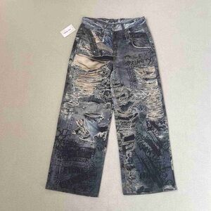 Acne Blue Distressed Men Jeans